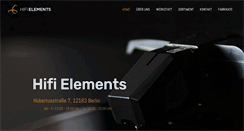 Desktop Screenshot of hifielements.de